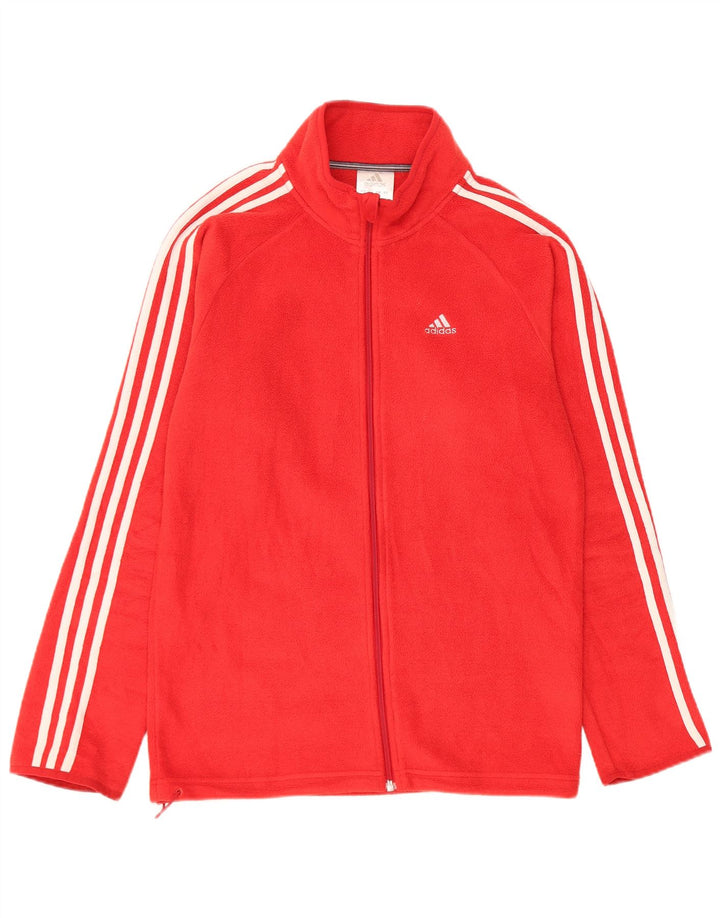 Мужская флисовая куртка Adidas UK 34 XS Красный полиэстер