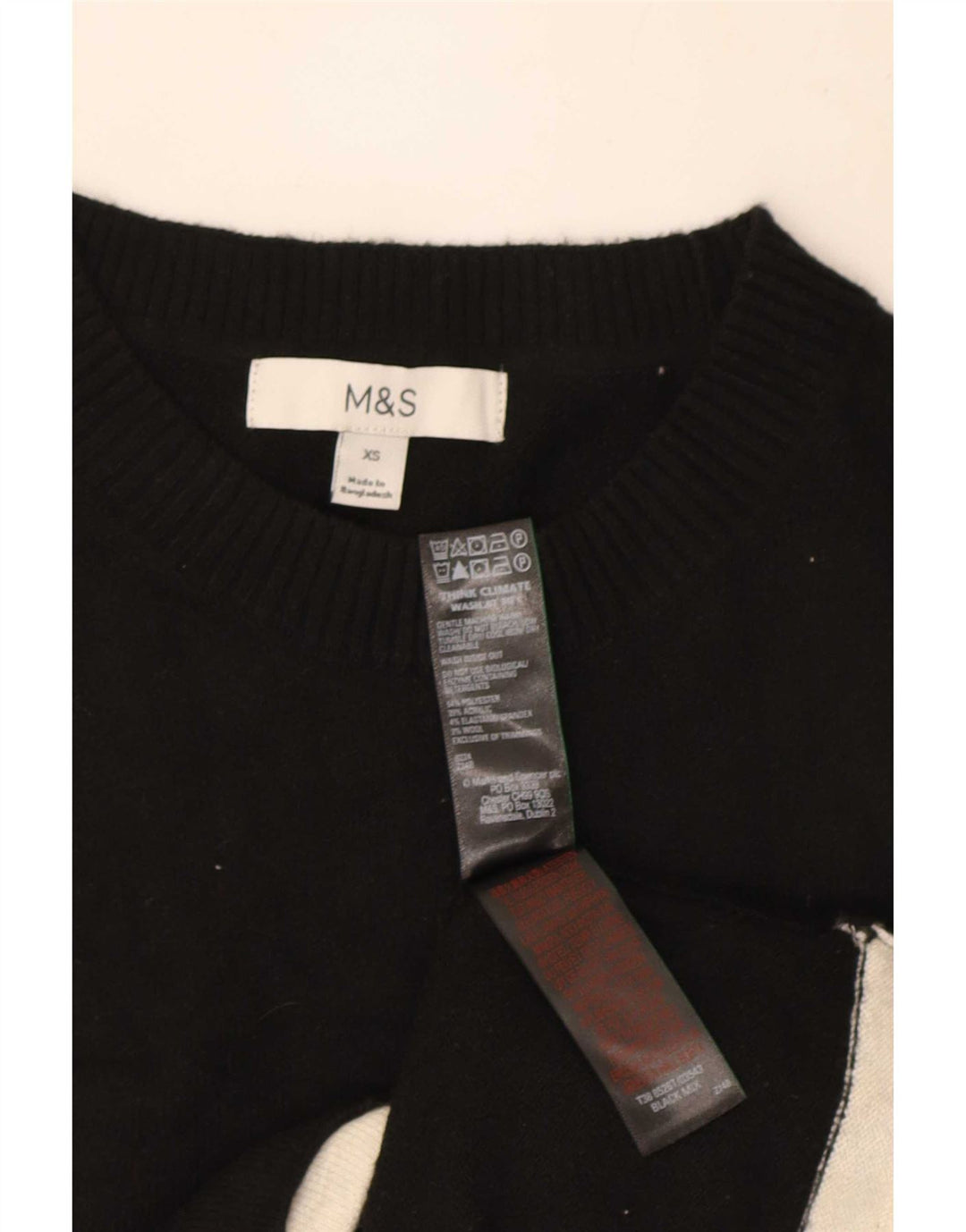 Женская майка без рукавов Marks & Spencer UK 6 XS, черный полиэстер