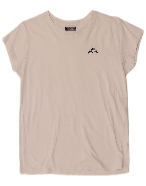 Футболка Kappa для девочек, топ 15-16 лет, 2XL, белая