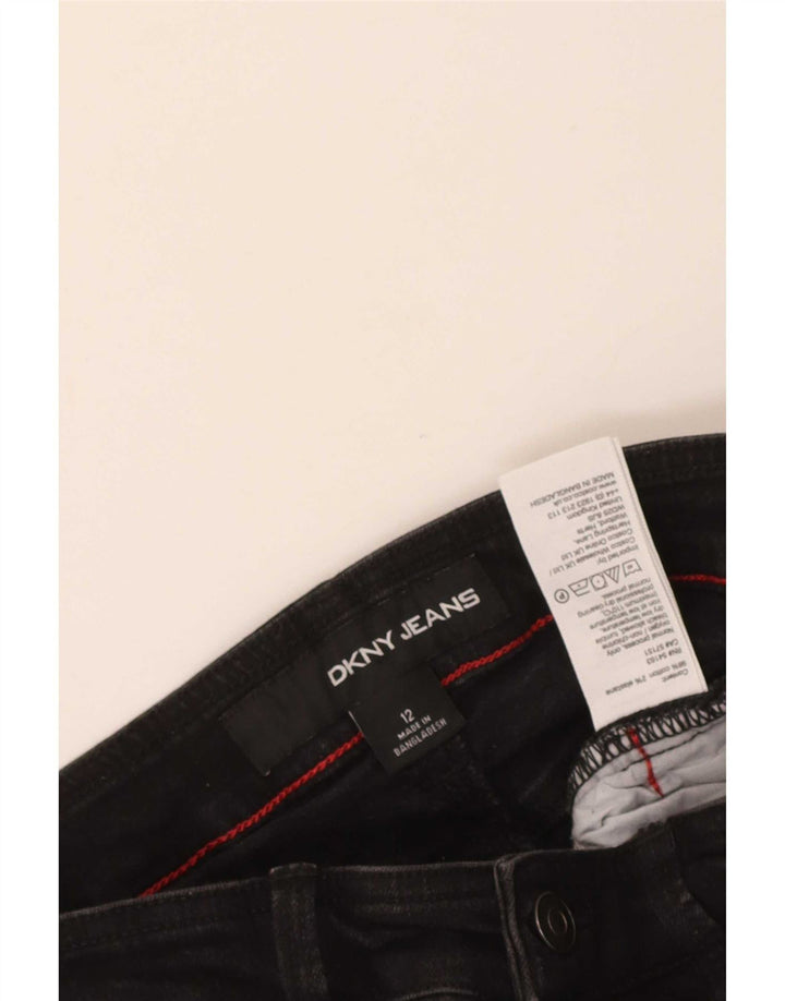 Женские джинсовые шорты Dkny US 12, большие размеры W30, черный хлопок