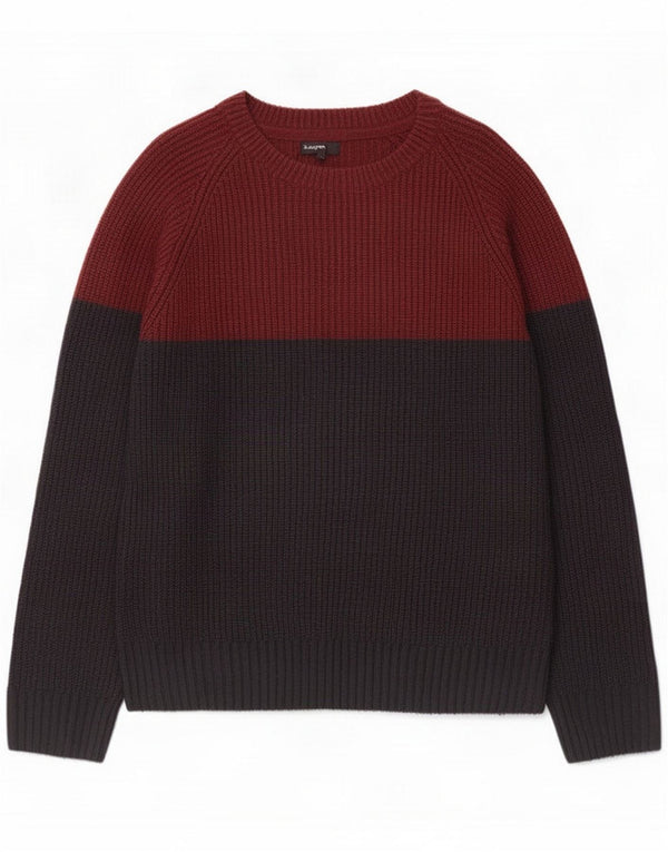 Мужской джемпер с круглым вырезом Marks & Spencer Autograph, большой коричневый