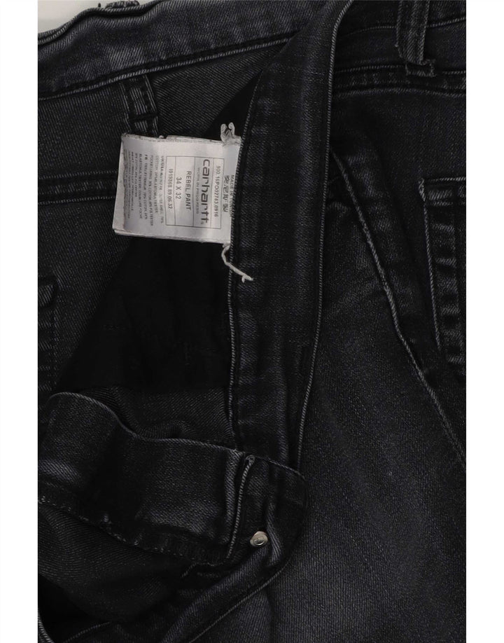 Мужские прямые джинсы Carhartt W34 L32 серые