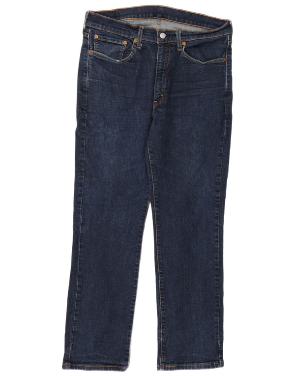 Мужские прямые джинсы Levi's 514 W36 L30 темно-синие, хлопок