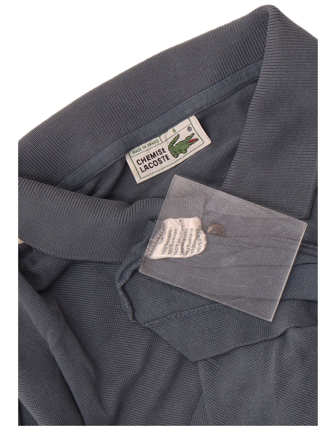 Мужская рубашка-поло Lacoste, размер 6 XL, серая, хлопок