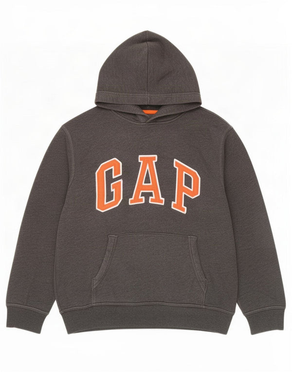 Джемпер с капюшоном Gap Boys с рисунком, 12–13 лет, XL, серый полиэстер