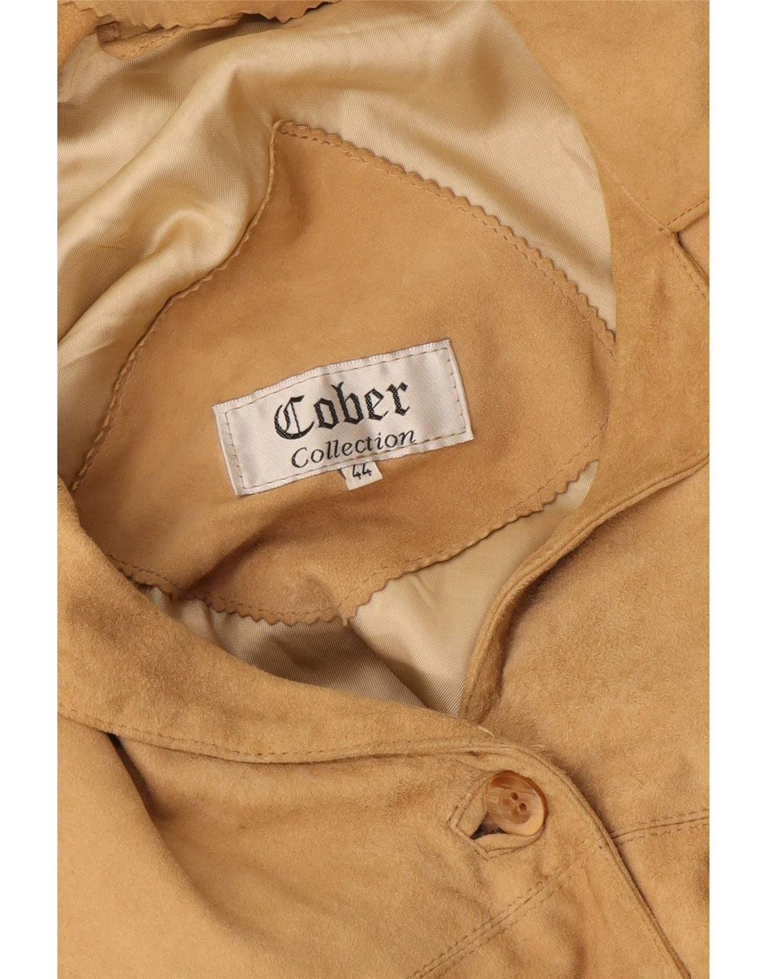 Винтажная женская замшевая куртка IT 44 Medium Beige