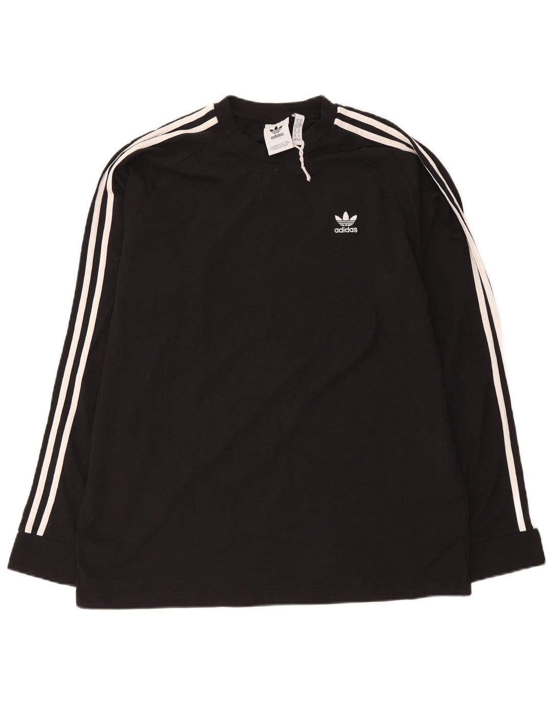 Мужской топ Adidas с длинным рукавом XL, черный хлопок
