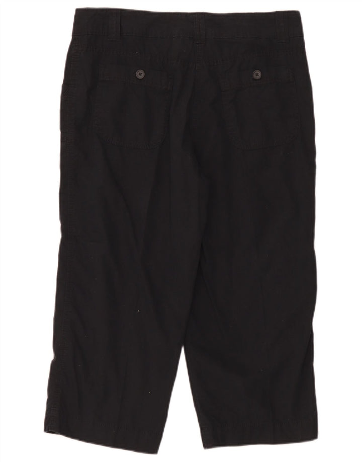 Женские прямые капри Marks & Spencer UK 12 Medium W32 L20 черные