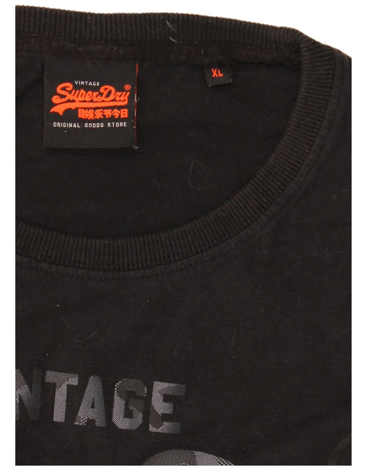 Мужская футболка с рисунком Superdry Top XL, черная