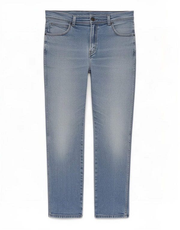Мужские прямые джинсы Wrangler стандартного кроя W36 L32, синие, хлопок