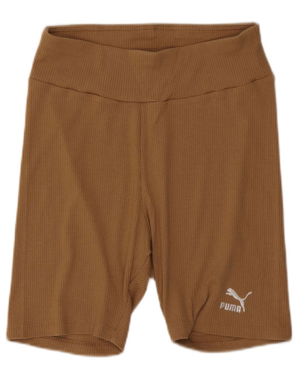 Женские спортивные шорты Puma UK 14, большие бежевые, хлопок