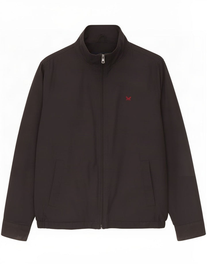 Мужская куртка-бомбер Crew Clothing UK 38, средний черный хлопок
