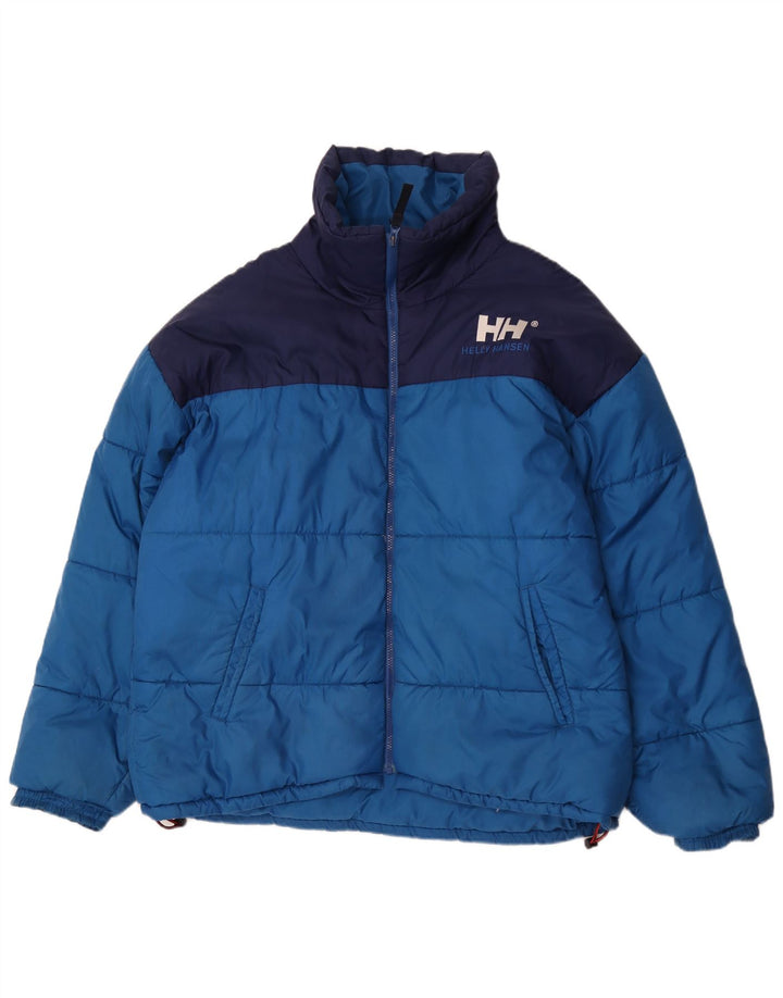 Мужская стеганая куртка Helly Hansen UK 42 XL, синяя, нейлон с цветными блоками