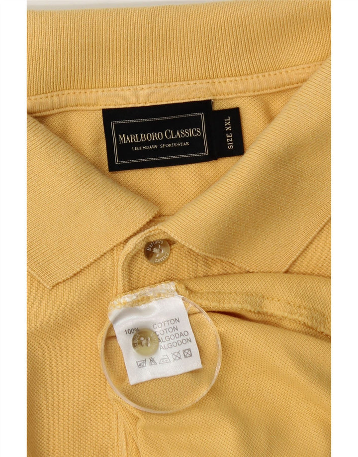 Мужская рубашка поло Marlboro Classics 2XL, желтый хлопок