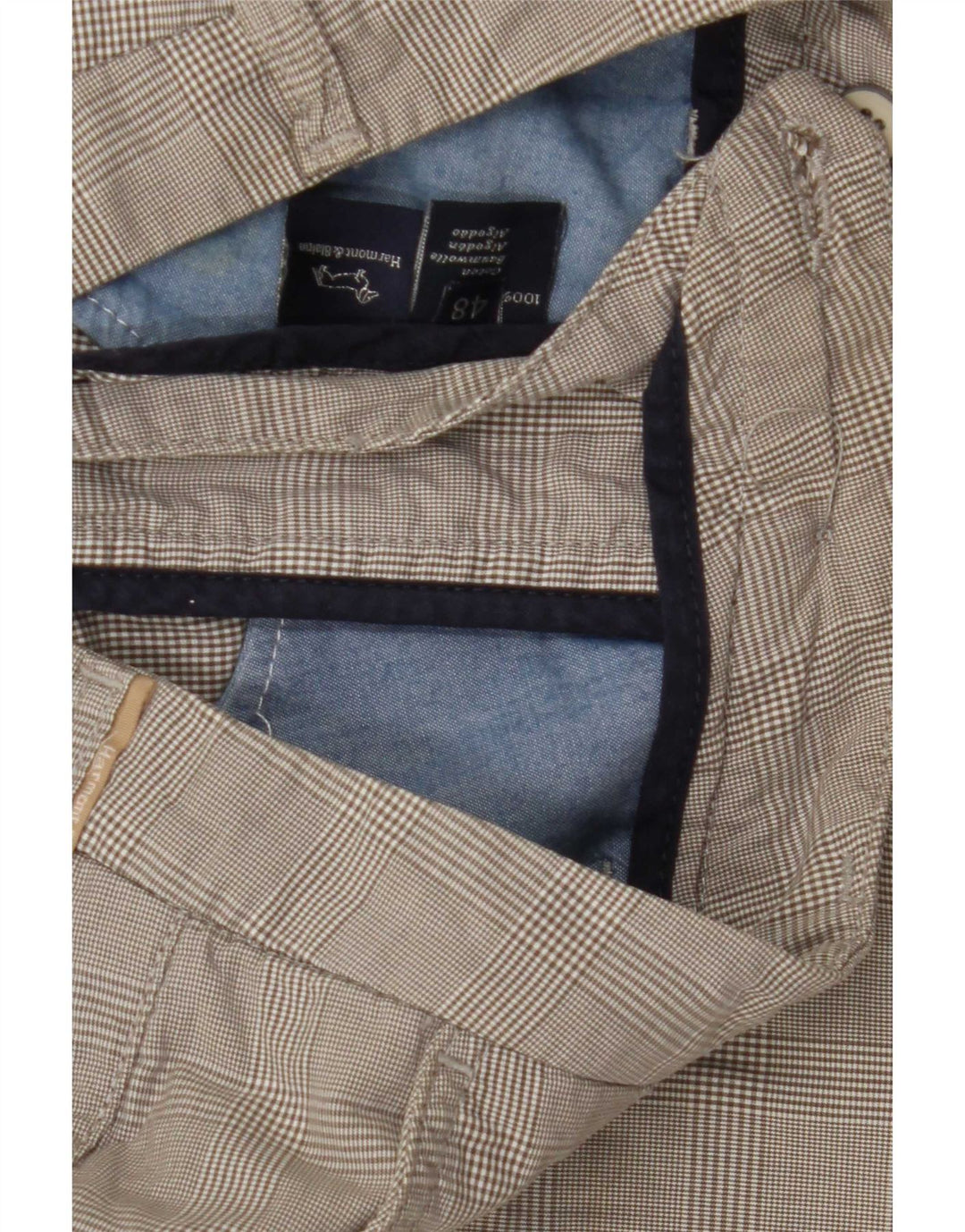 Harmont & Blaine Мужские шорты карго IT 48 Medium W30 Серые клетчатые хлопковые