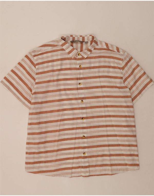 Мужская рубашка с коротким рукавом Mountain Warehouse 3XL, хлопок в белую полоску