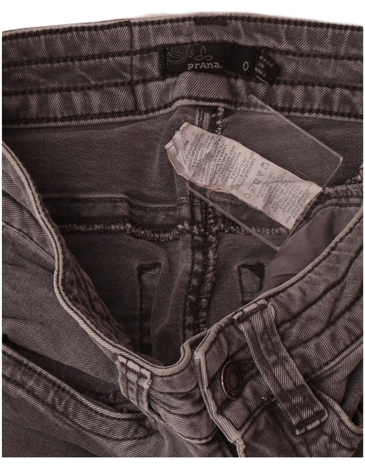 Женские джинсы скинни-карго PRANA США 0 XS W24 L26 Серый хлопок