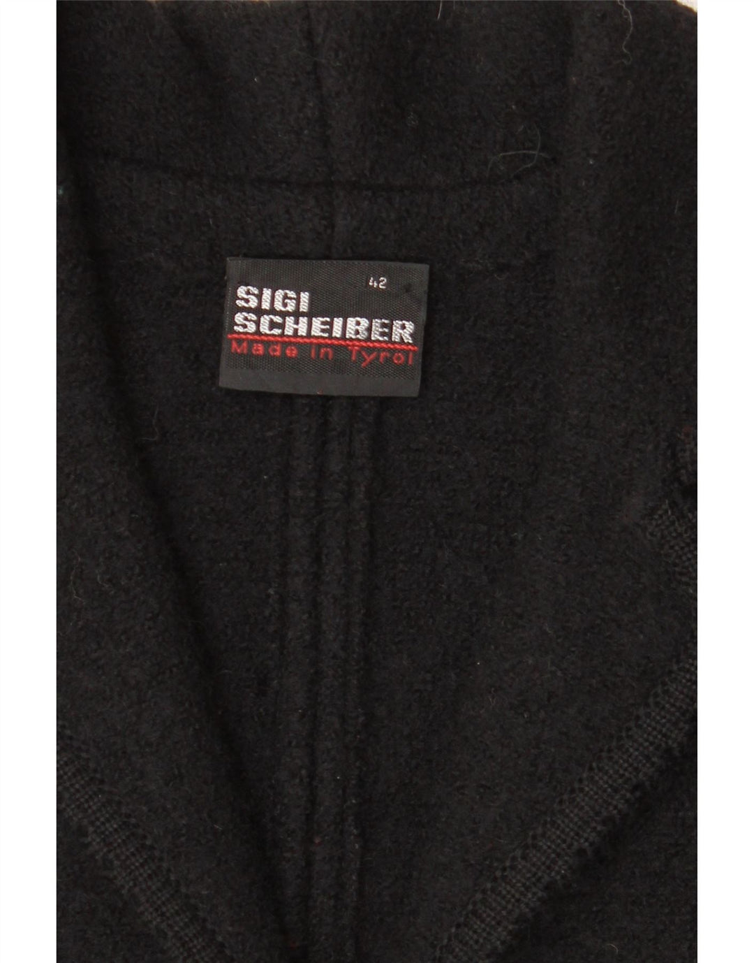SIGI SCHEIBERG Womens 5 Button Blazer Jacket EU 42 Large Black New Wool Vintage Sigi Scheiberg and Second-Hand Sigi Scheiberg from Messina Hembry 
