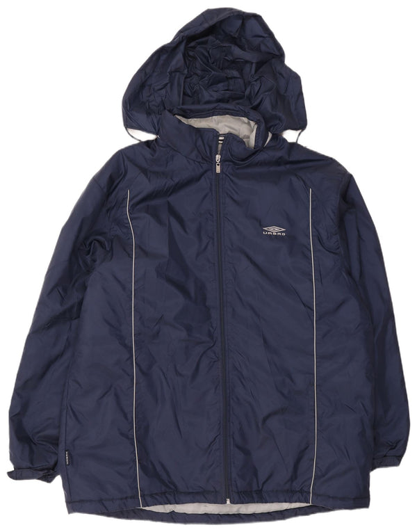 Мужская ветровка с капюшоном с графическим рисунком Umbro UK 42 XL, темно-синий нейлон