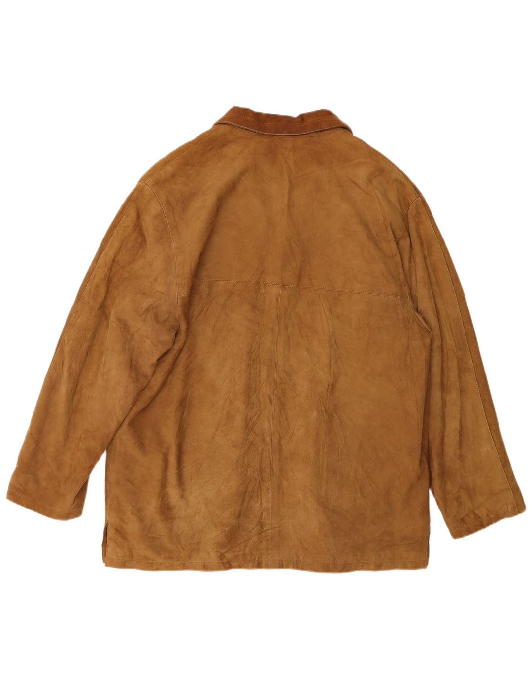 ВИНТАЖНЫЙ женский замшевый пиджак оверсайз на 3 пуговицах, Великобритания, 10, маленький, бежевый