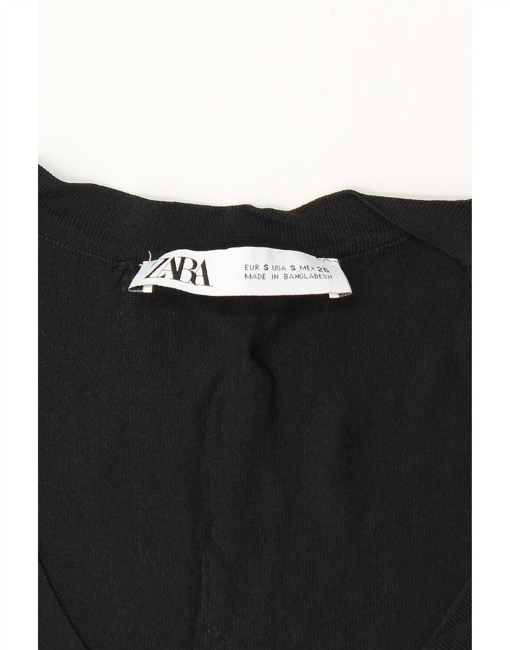 Женский жилет Zara UK 8, маленький черный
