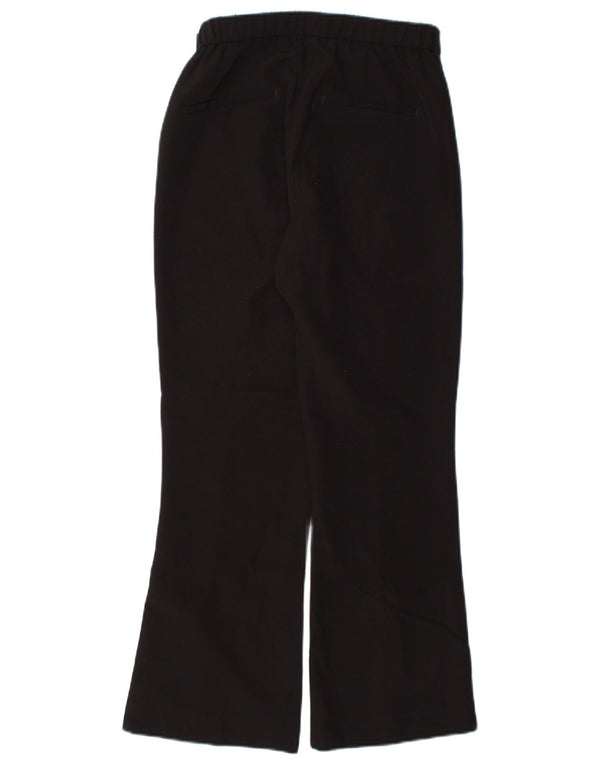 Женские повседневные брюки Zara Bootcut, маленькие W26 L26, черные, полиэстер