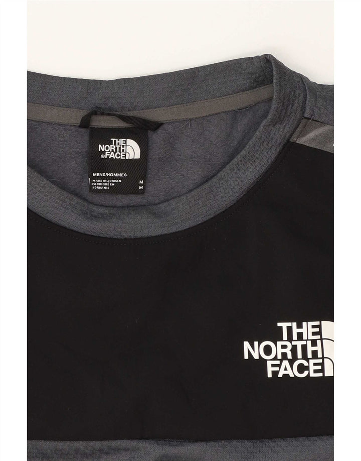 Мужской спортивный костюм с графическим рисунком The North Face, средний серый с цветными блоками