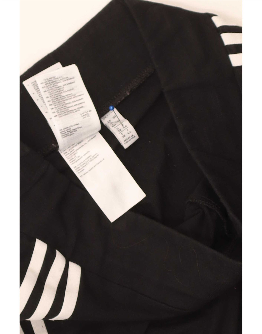 Женские леггинсы Adidas UK 12, средние черные хлопковые