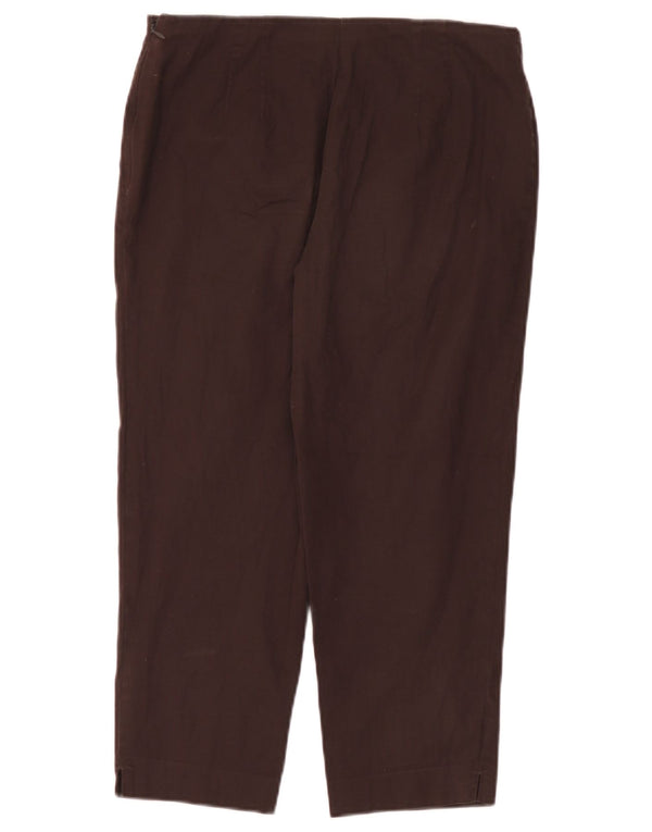 Женские прямые капри Marks & Spencer UK 12 Medium W30 L22 Коричневые