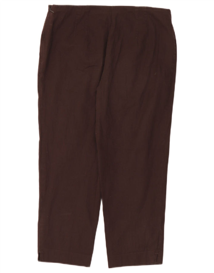 Женские прямые капри Marks & Spencer UK 12 Medium W30 L22 Коричневые
