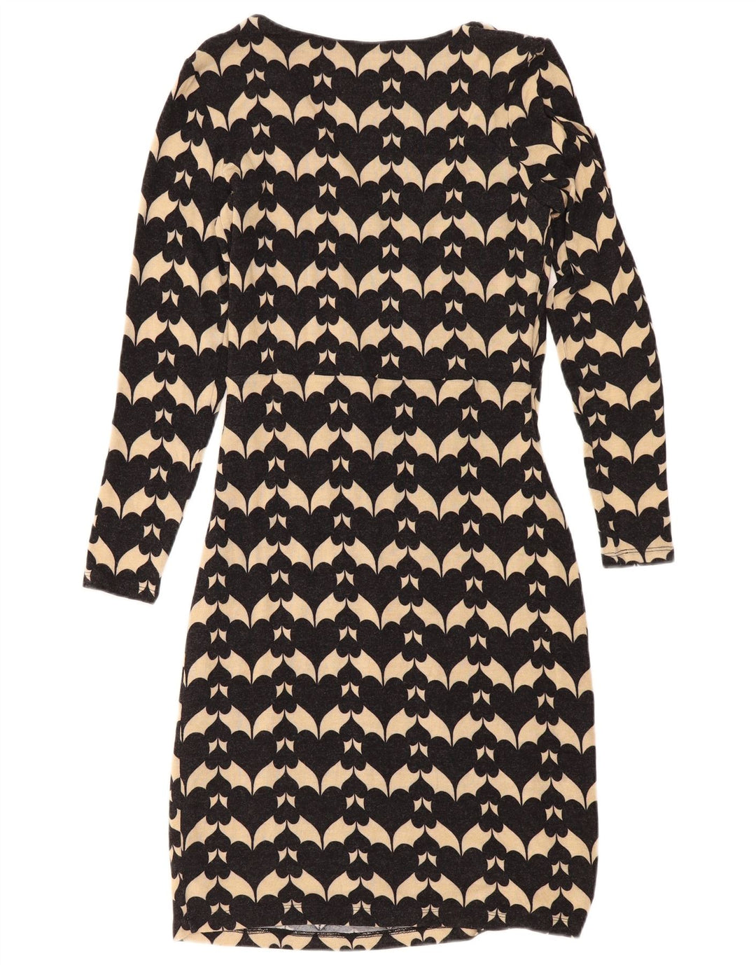 Женское платье-футляр с абстрактным узором Phase Eight UK 12, средний черный цвет