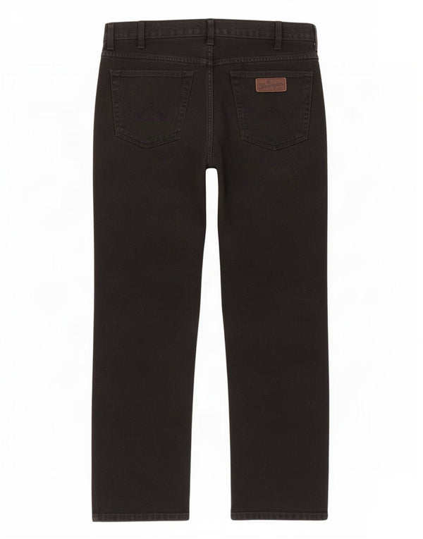 Мужские прямые джинсы Wrangler Texas W38 L32, черный хлопок