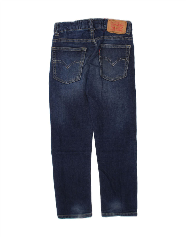 LEVI'S Boys 510 Slim Jeans 5-6 Years W22 L19 Navy Blue Vintage Levi's and Second-Hand Levi's from Messina Hembry 