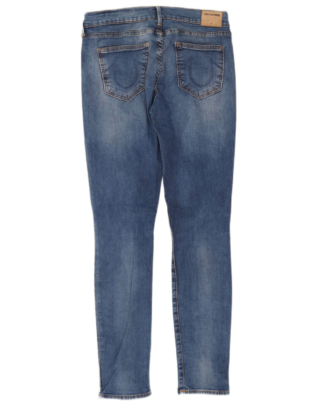 Женские узкие джинсы со средней посадкой True Religion W29 L29, синий хлопок