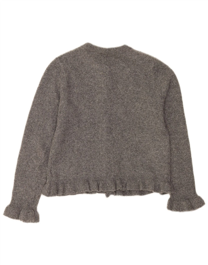 Женский кардиган Zara UK 10, маленький серый полиэстер