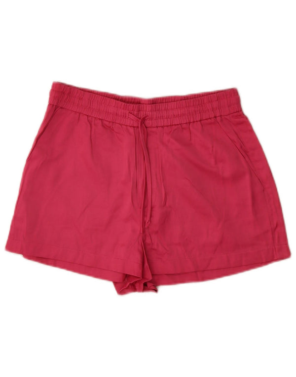 Женские шорты с завышенной талией Zara XS W25, розовые из вискозы