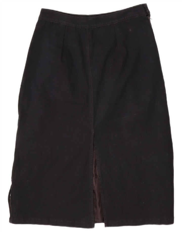 Юбка женская джинсовая VINTAGE W30, средняя, черная