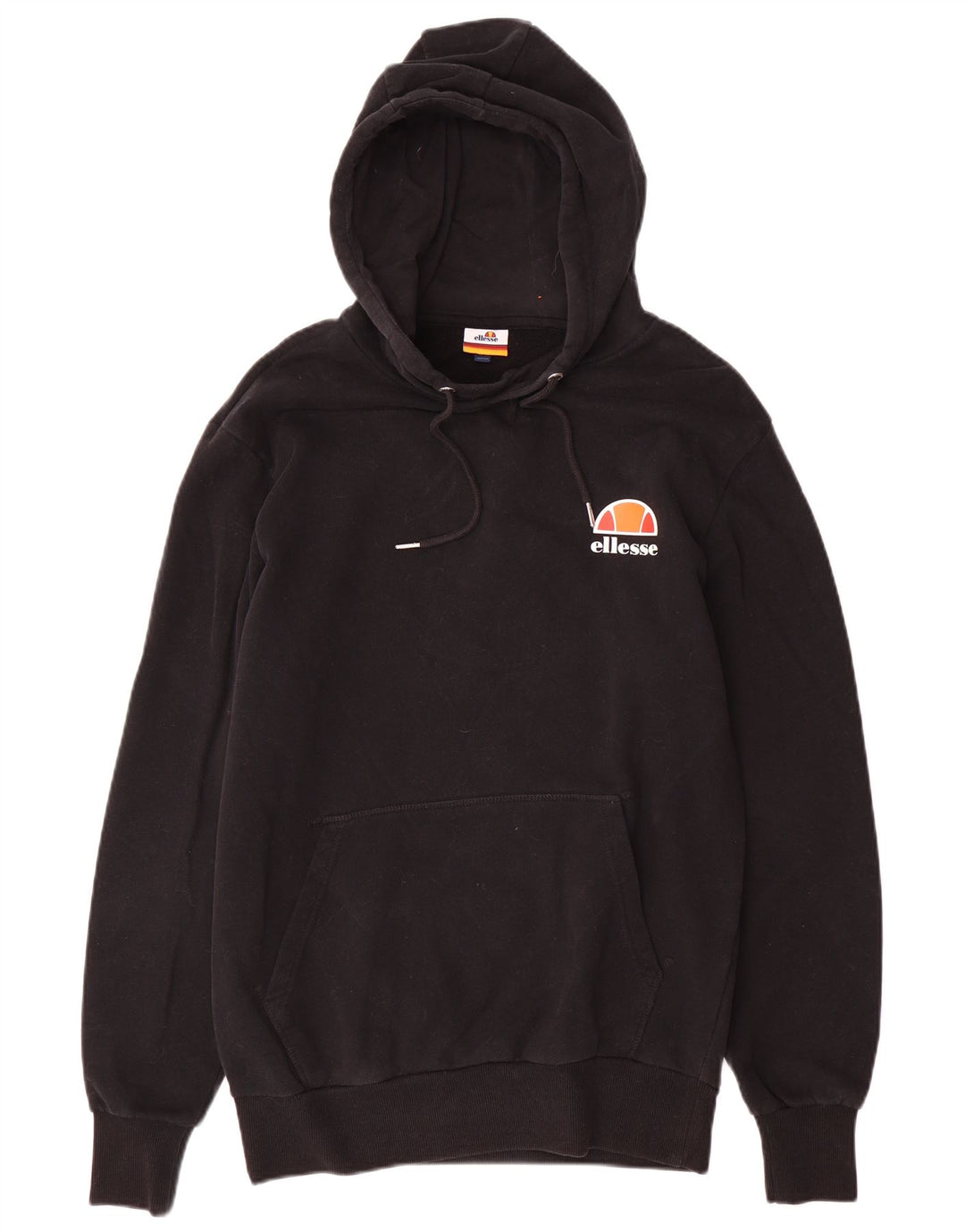 ELLESSE Мужской джемпер с капюшоном с рисунком, средний черный, хлопок