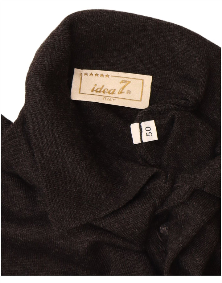 Мужской джемпер с воротником-поло Idea IT 50 Medium Grey Wool