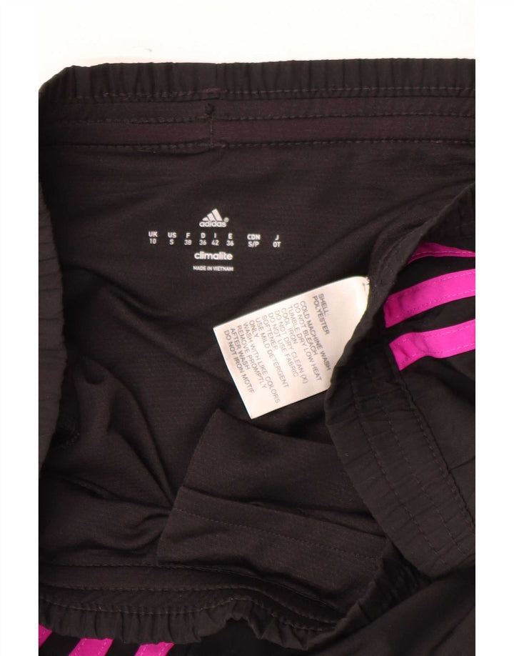 Женские спортивные шорты Adidas Climalite UK 10, маленькие черные из полиэстера