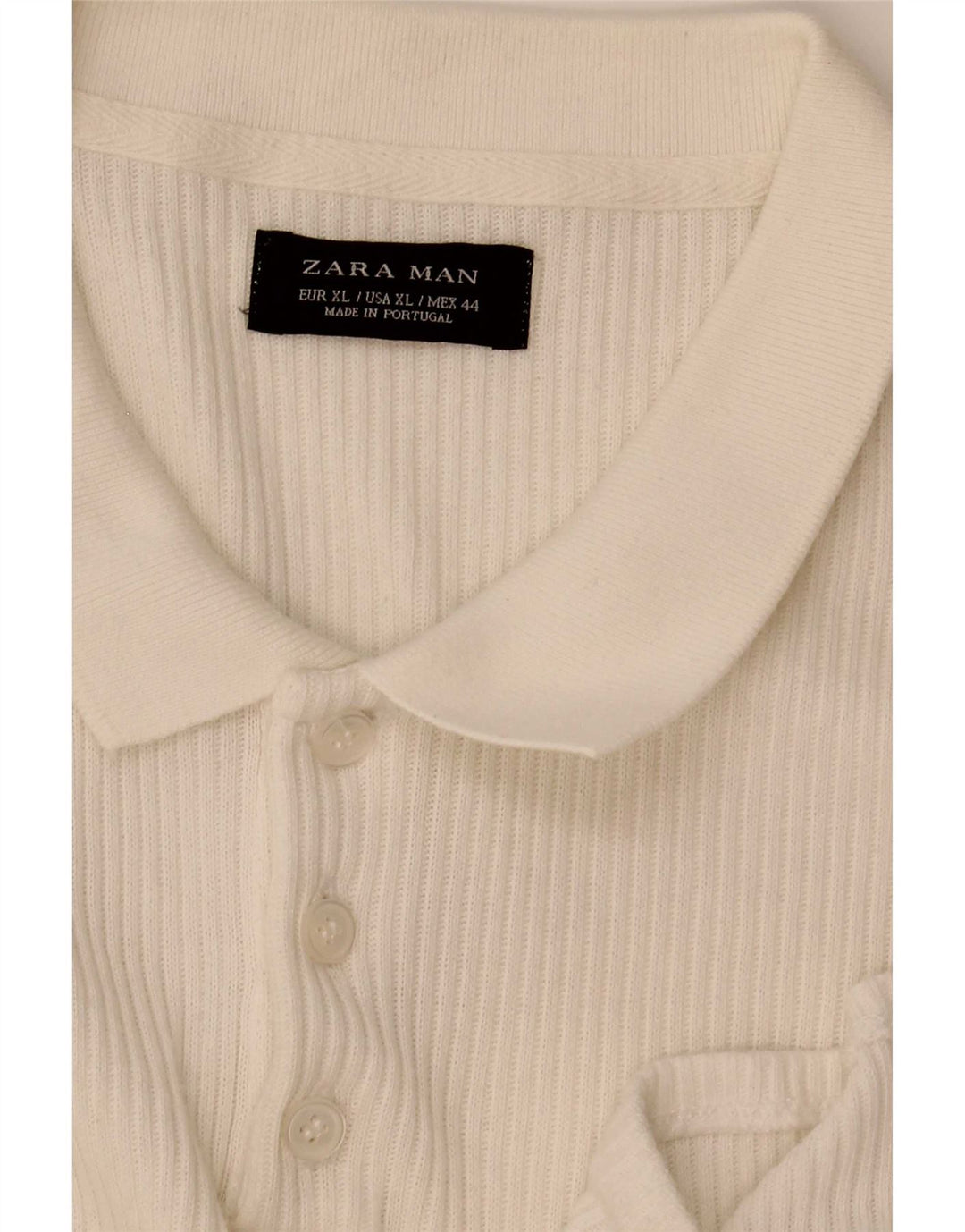 Мужская рубашка-поло Zara XL, белая