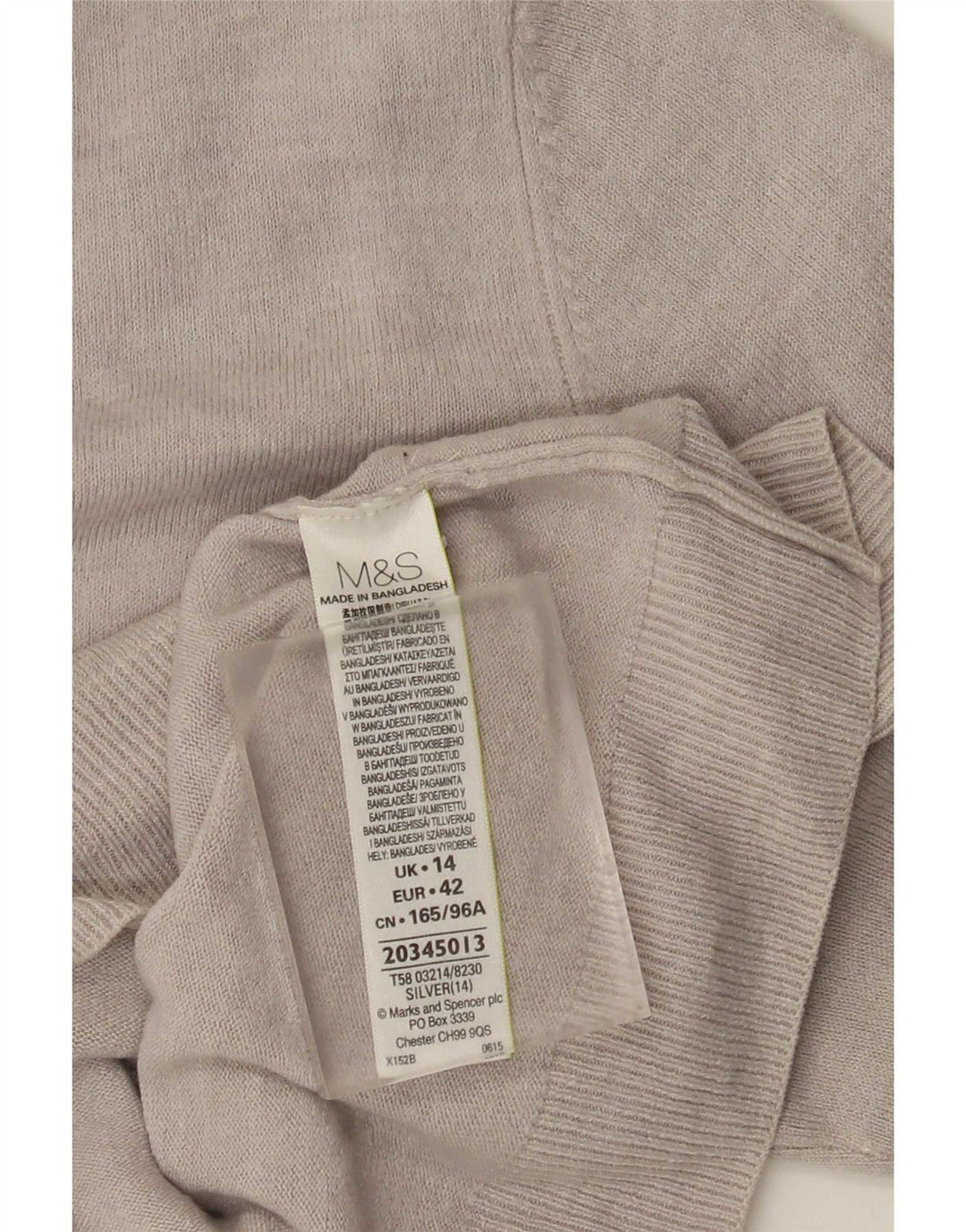 Женский кардиган Marks & Spencer UK 14, большой серый акрил