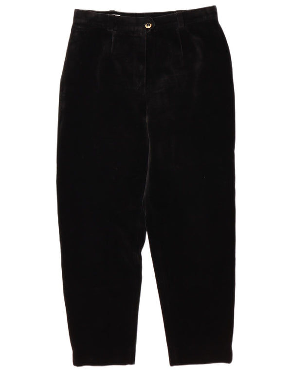 Женские бархатные зауженные повседневные брюки BASLER UK 12 Medium W30 L28, черные
