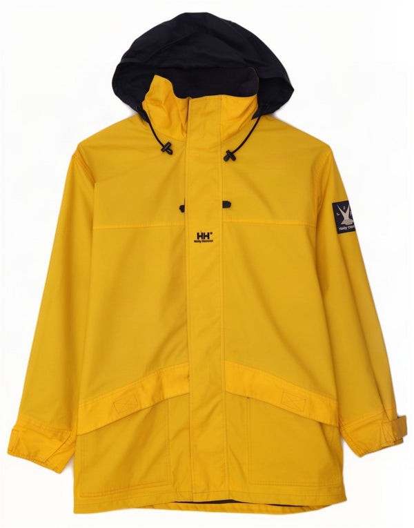 Мужская непромокаемая куртка с капюшоном Helly Hansen UK 42 XL, желтая с цветными блоками