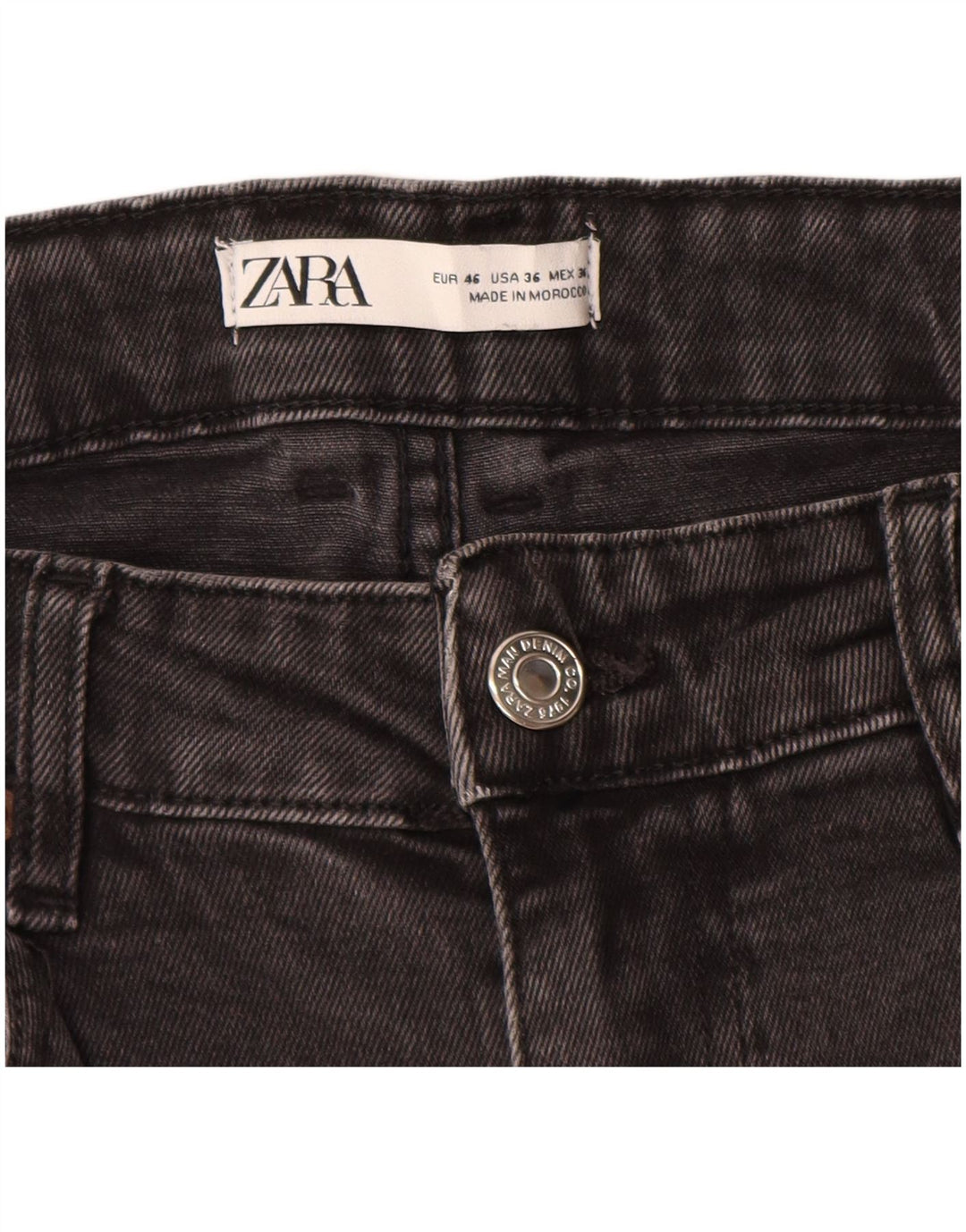Мужские джинсовые шорты ZARA EU 46 XL W36 Серые, хлопок
