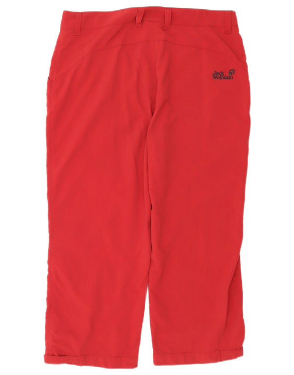 Женские походные капри Jack Wolfskin UK 12/14, средние W32 L22, красные