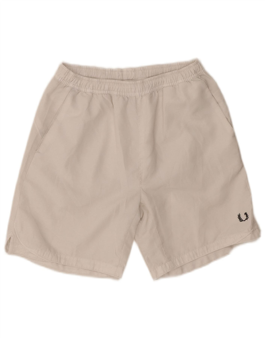 Мужские спортивные шорты Fred Perry стандартного кроя, средний белый полиэстер