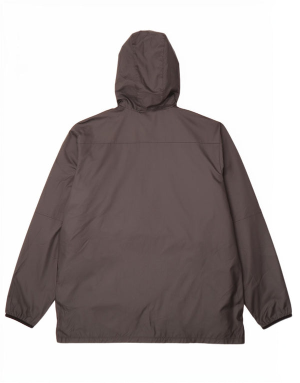 Мужская дождевик с капюшоном и графикой Nike UK 42 XL, черный полиэстер