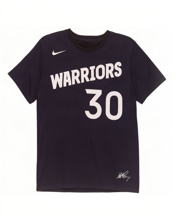 Мужская футболка Nike Warriors с графическим рисунком, маленький темно-синий пятнистый хлопок