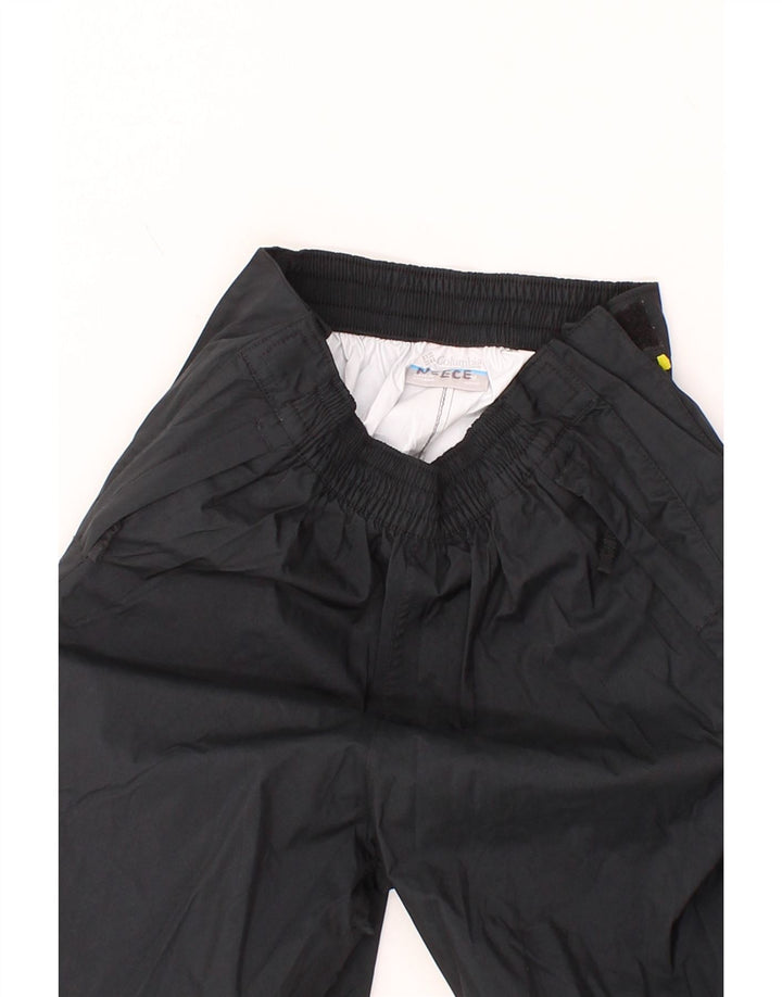 COLUMBIA Boys Omni-Tech Tracksuit Trousers 10-11 Years Medium Black Nylon Vintage Columbia and Second-Hand Columbia from Messina Hembry 